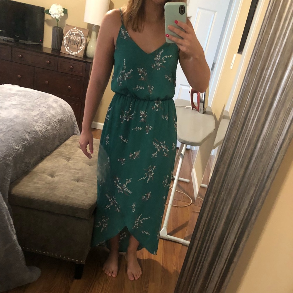 Green Floral Dress